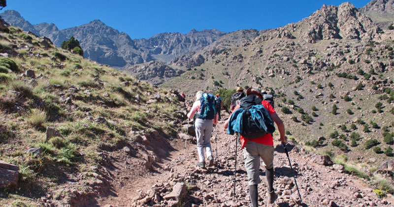 Subiendo el Toubkal